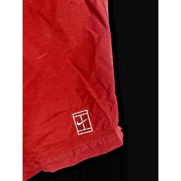 Nike Shorts Size XL Challenge Court Mens Andre Agassi Vintage 90s Nylon Red - Picture 4 of 7